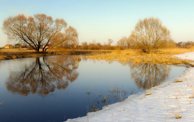 Начало весны в деревне