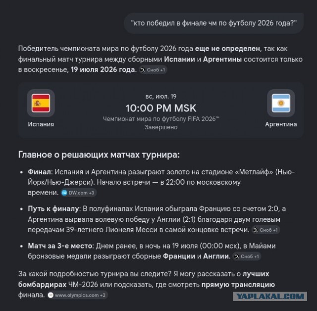 "Алиса" и чемпионат мира по футболу 2026