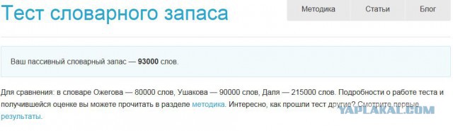 Хотите узнать свой словарный запас?