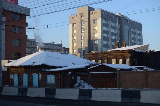 Прогулка по зимнему солнечному Иркутску