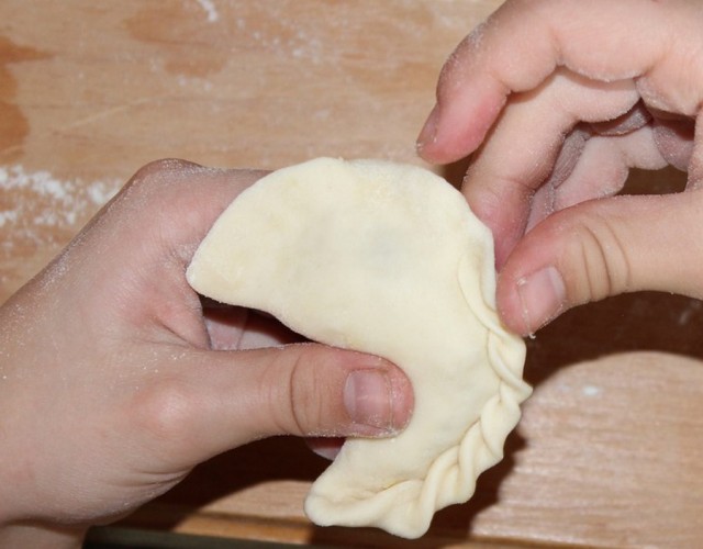 Яичные вареники на китайский лад