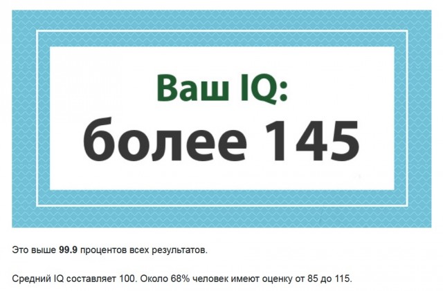 А какой у Вас IQ?