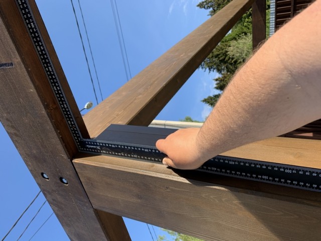 Навес для авто из бруса своими руками