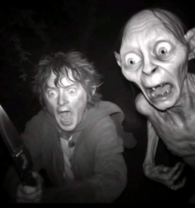 Мордор лунной ночью