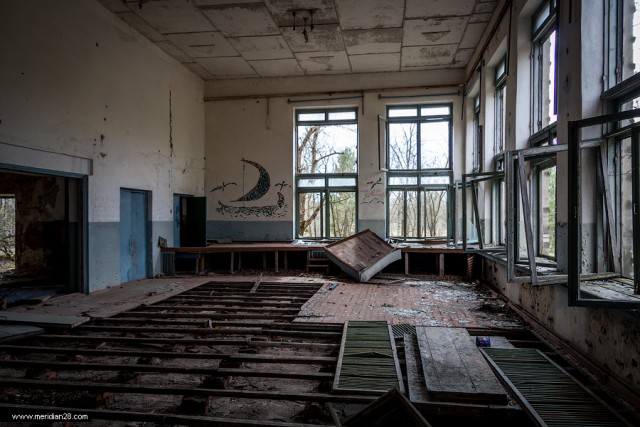 Зона отчуждения. Полесский радиационно-экологический заповедник. д.Погонное (Хойникский р-н, Гомельская обл)