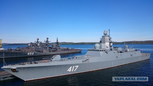 Демонстрация огневой мощи военно-морского флота России