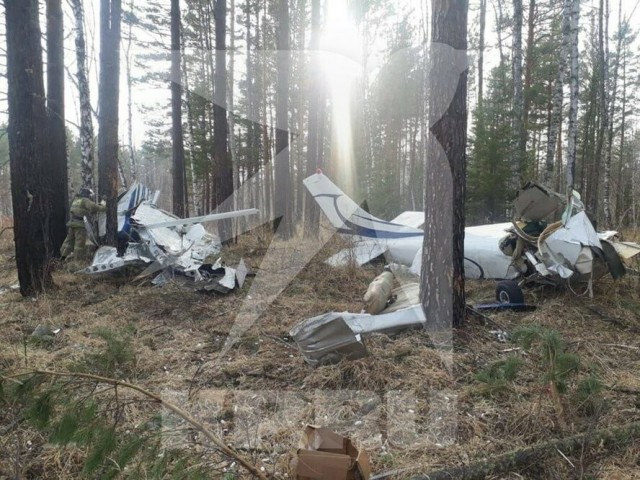Видео падения самолёта Cessna 182 в Красноярском крае. Ролик снял пассажир, погибший в катастрофе