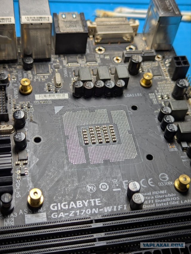 Меняем сокет 1151 на материнской плате Gigabyte ga-z170n-wifi