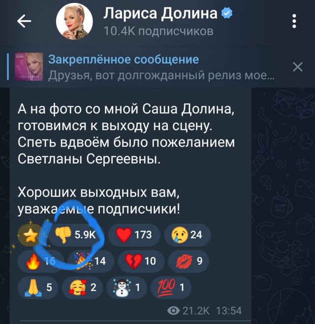 И снова Лариса Долина