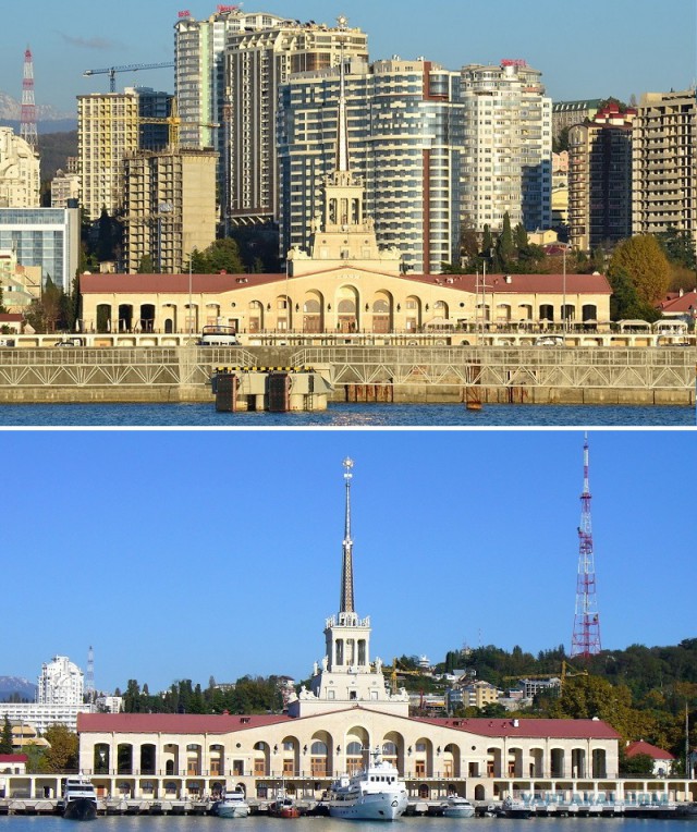 Как изменился Сочи с 2007 до 2014 гг.