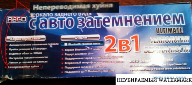 Зеркало заднего вида