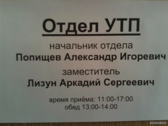 Смешные фамилии