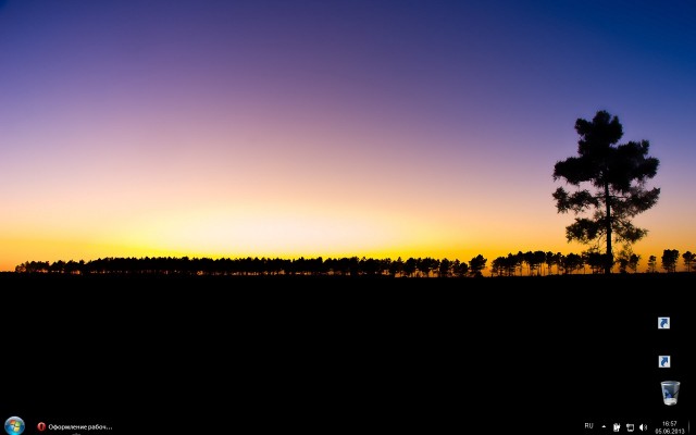 Оформление рабочего стола