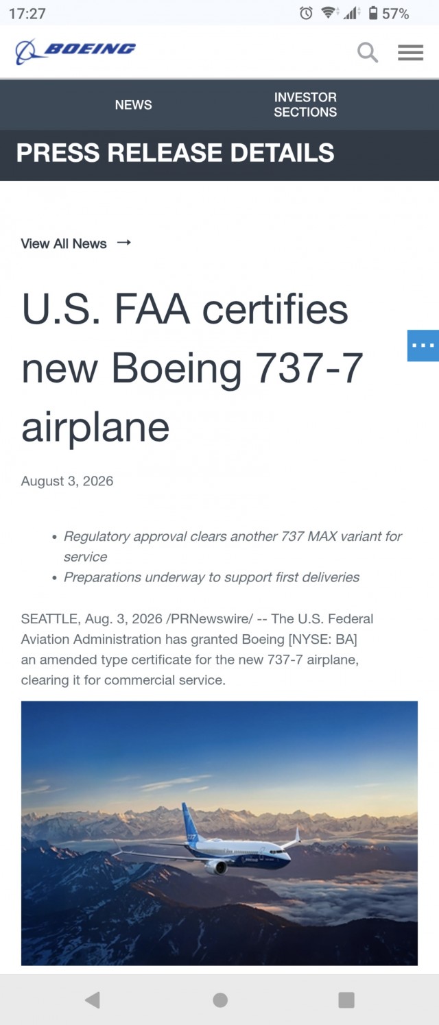 Два новых Boeing 737 MAX отправили на разборку