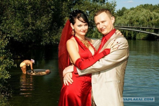 Романтический фон на свадебном фото