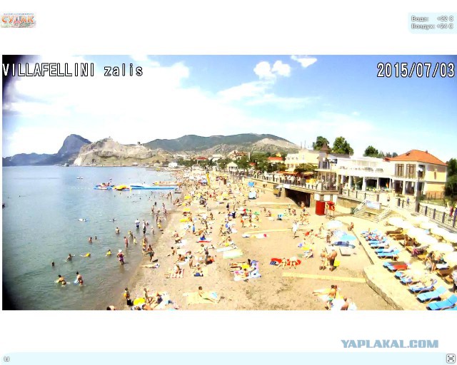Пустые пляжи Крыма
