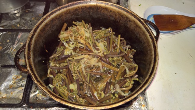 Кальмар+папоротник=вкусно