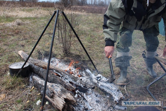 Одиночный поход с ночевкой, как вариант прощания с зимой