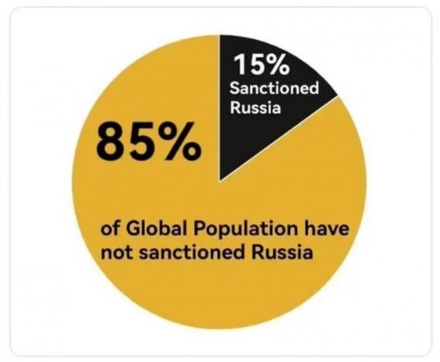 МИД Китая 85% населения мира воздержались от санкций против России