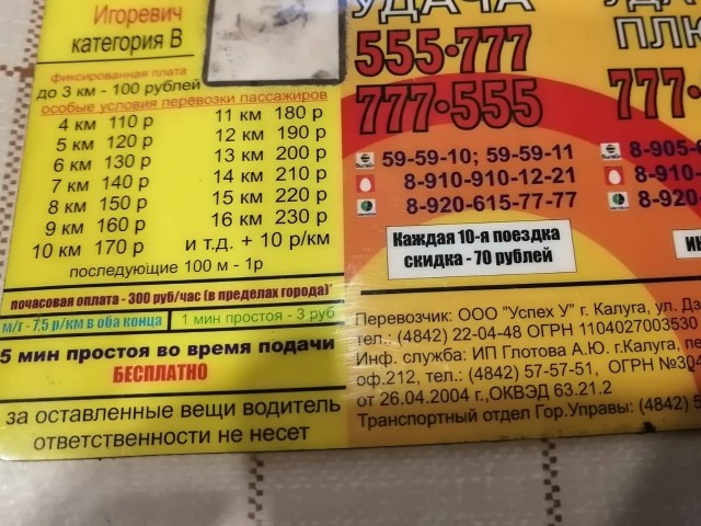 Российские таксисты пожаловались на резкое снижение доходов