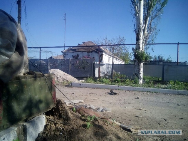 Село Широкино после боев.