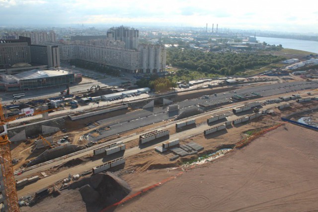 Строительство ЗСД в Петербурге.