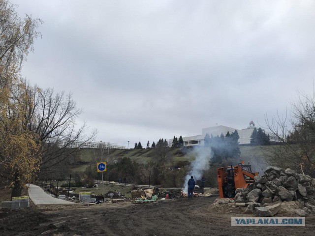Днем в центре Ульяновска в парке Дружбы Народов на глазах у женщины с ребенком зарезали барана