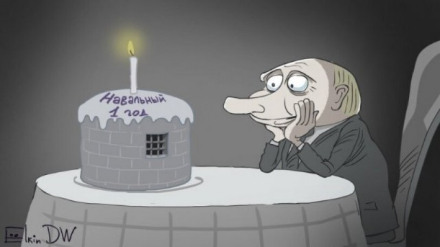 Навальный на обложке TIME «Человек которого боится Путин.»
