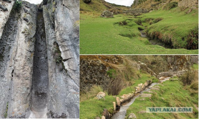 Высокогорный водный канал инков в Перу