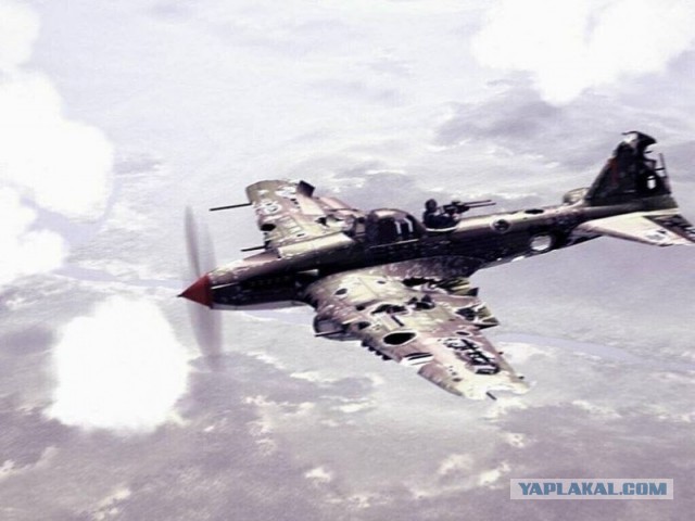 Простреленная лопасть истребителя P-47 ВВС США