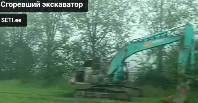 Снос советского танка в Нарве