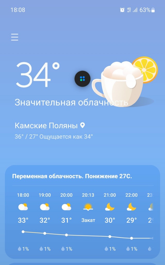 В Уфе нонче 39°С