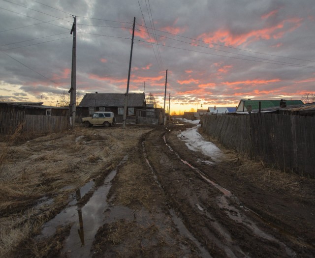 Начало весны в деревне