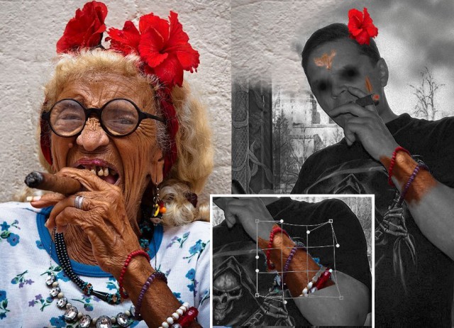 До и после фотошопа