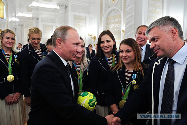 Встреча Владимира Путина с российскими олимпийцами
