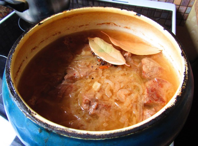 Тавранчук, мясо в квасе