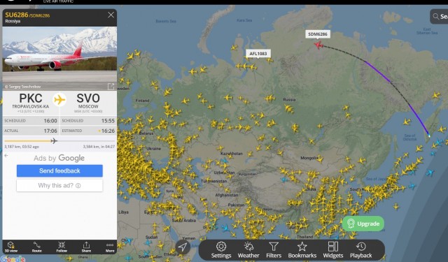 Пассажирский самолет, выполняющий рейс Минск - Анталья подал сигнал тревоги над Белгородской областью