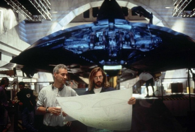 Фото со съёмок фильма: "День независимости", 1996