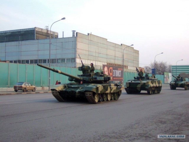 Танки в городе! Репетиция парада победы