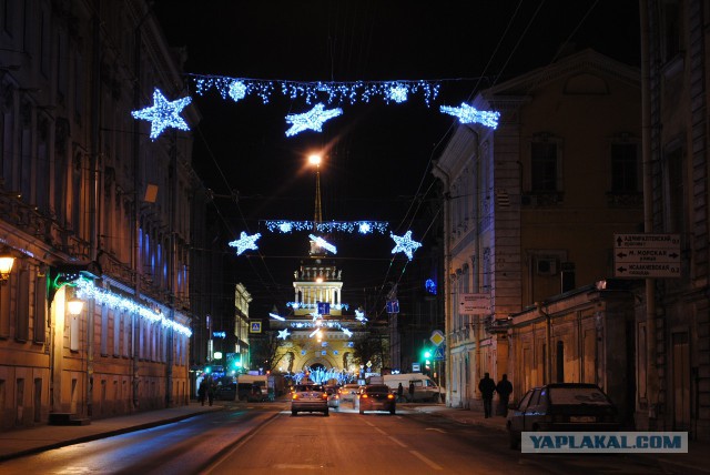 Новогодние огни Питера 2016