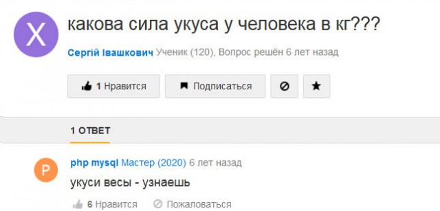 Ответы на идиотские вопросы и проблемы