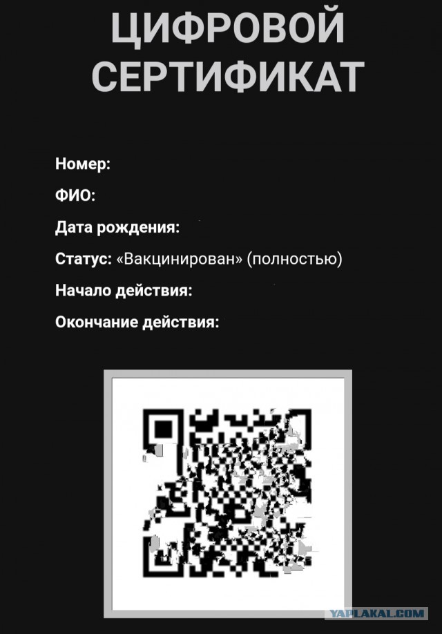 Массовая утечка QR-кодов о вакцинации с Госуслуг