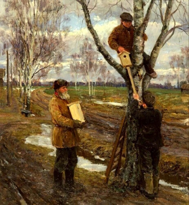 Приход весны в деревню