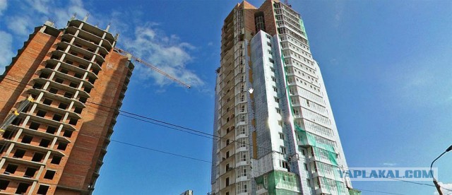 Сгоревший дом в Красноярске