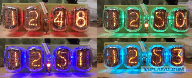 Nixie clock: ламповые часы на индикаторах ИН-14 RGB
