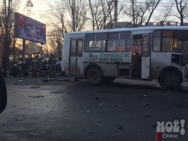 Появилось видео очевидца страшного ДТП с 4 погибшими в Воронеже