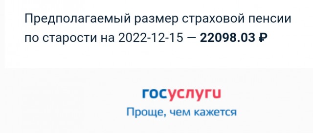 Размер вашей будущей пенсии