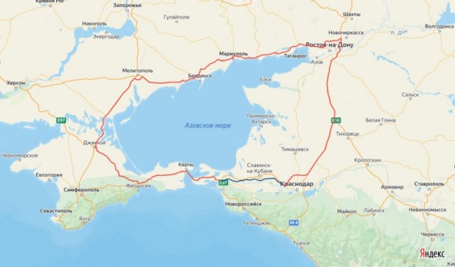 В России начат новый мегапроект — автодорога вокруг Азовского моря