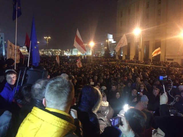 Митинг в Беларусии