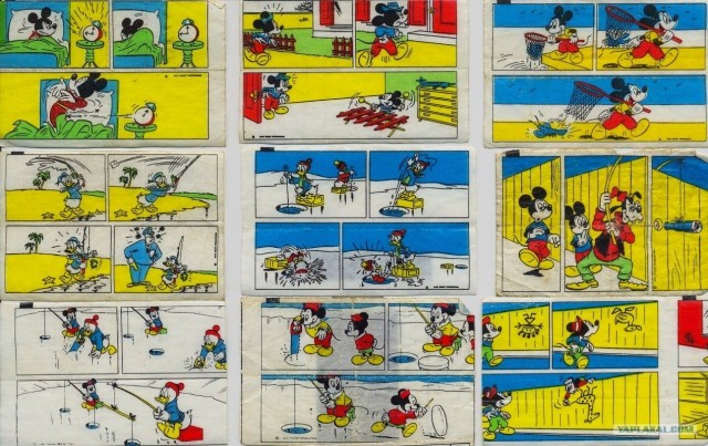 Коллекция вкладышей Donald's 11 фото